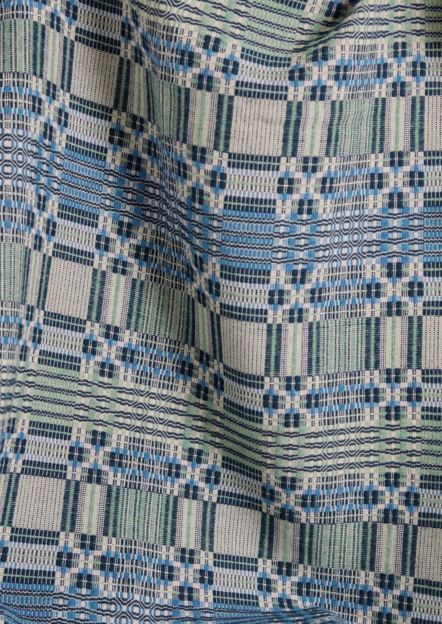 Sabine Van der Sande Hand Woven Throw | Blue