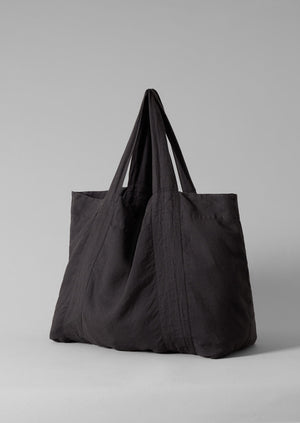 Garment Dyed Linen Bag | Black Pepper