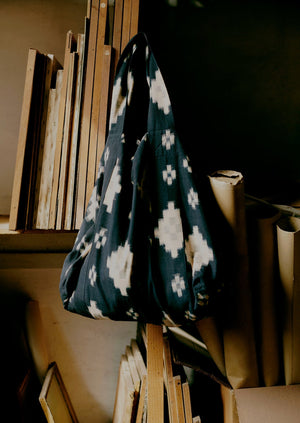 Fugue Ikat Bag | Midnight/Sand