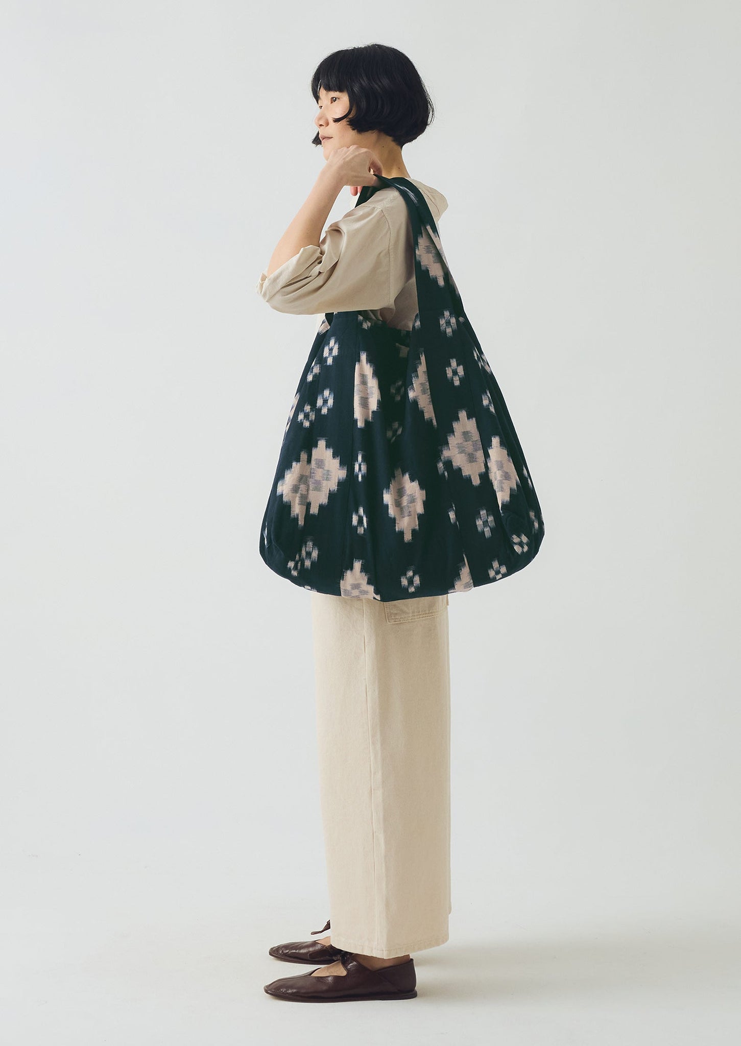 Fugue Ikat Bag | Midnight/Sand
