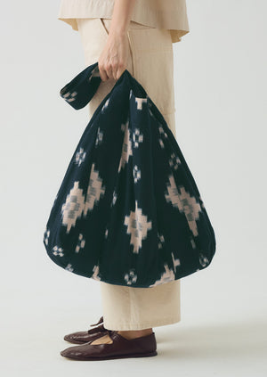 Fugue Ikat Bag | Midnight/Sand