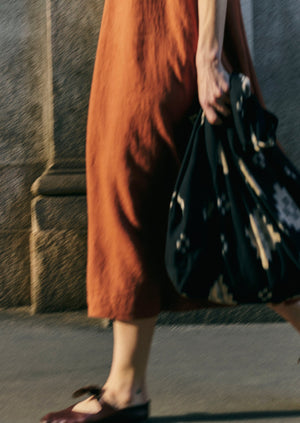 Fugue Ikat Bag | Midnight/Sand