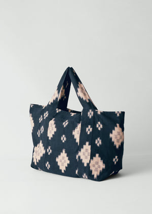 Fugue Ikat Bag | Midnight/Sand