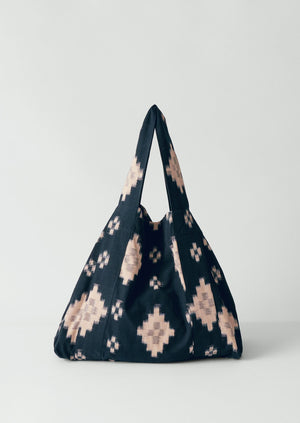 Fugue Ikat Bag | Midnight/Sand