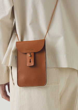 Bleu De Chauffe Leather Pouch | Tan