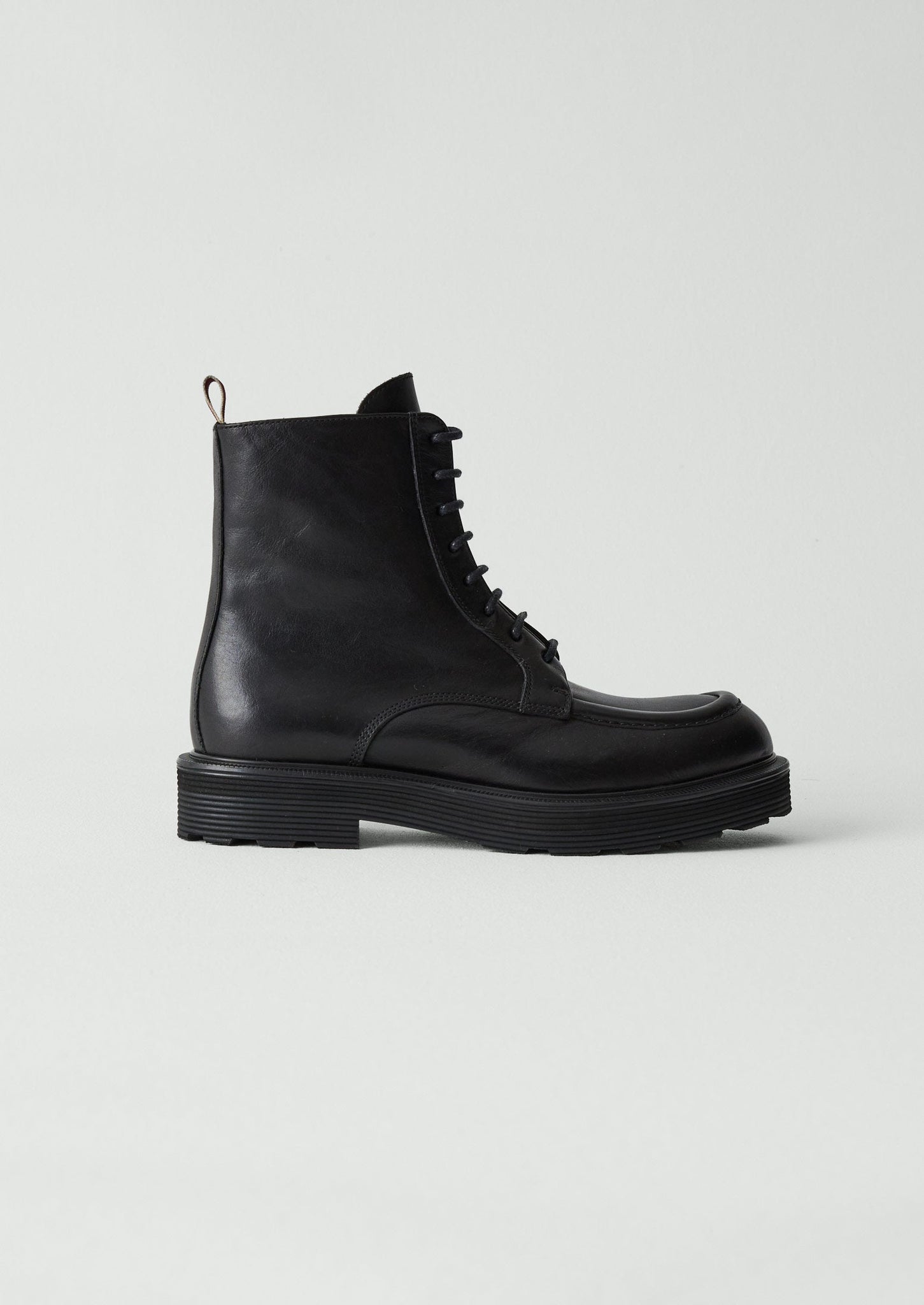 Sturlini Leather Lace Up Boots | Black