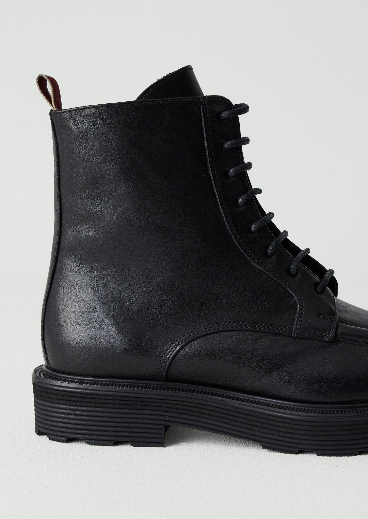 Sturlini Leather Lace Up Boots | Black