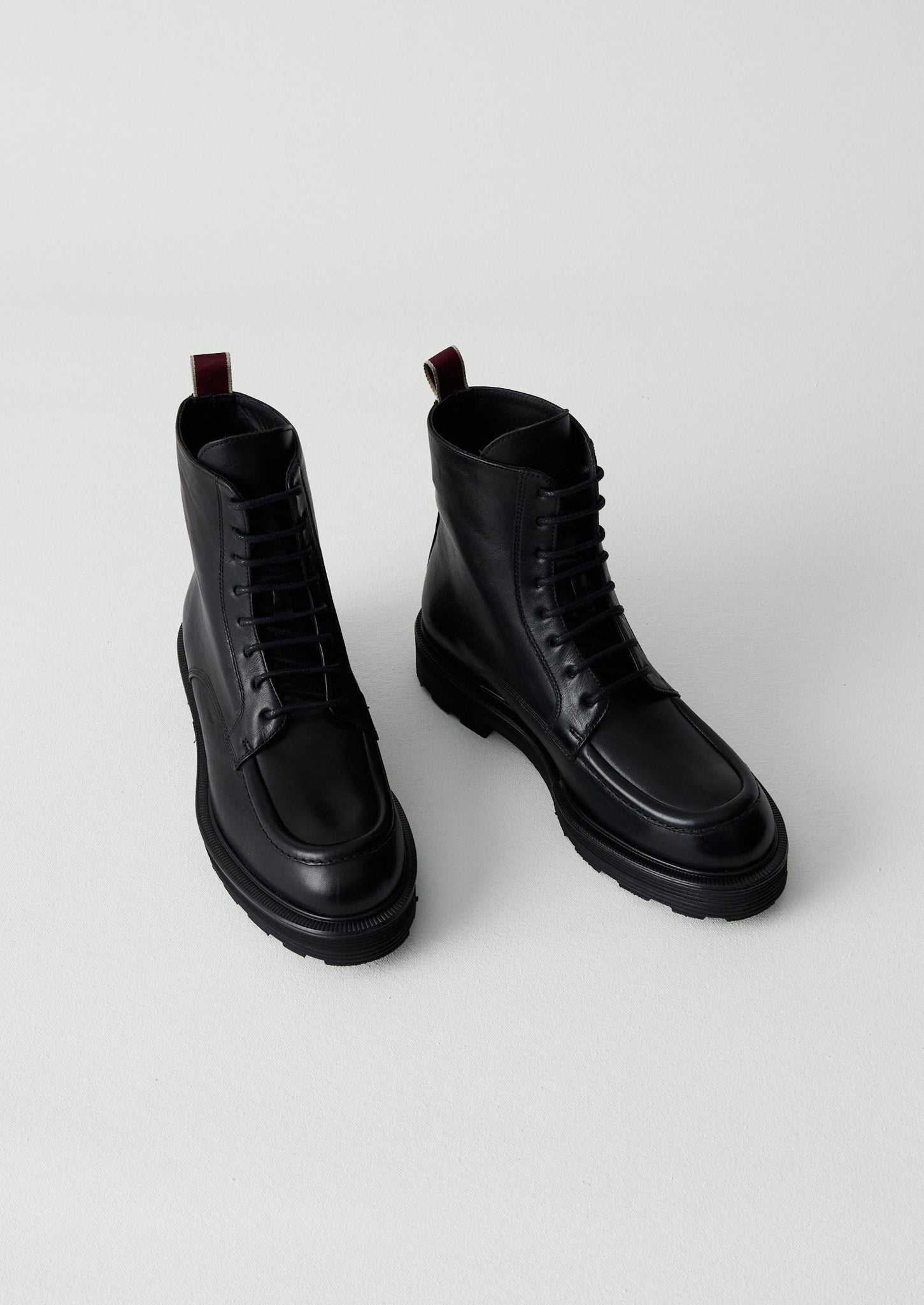 Sturlini Leather Lace Up Boots | Black