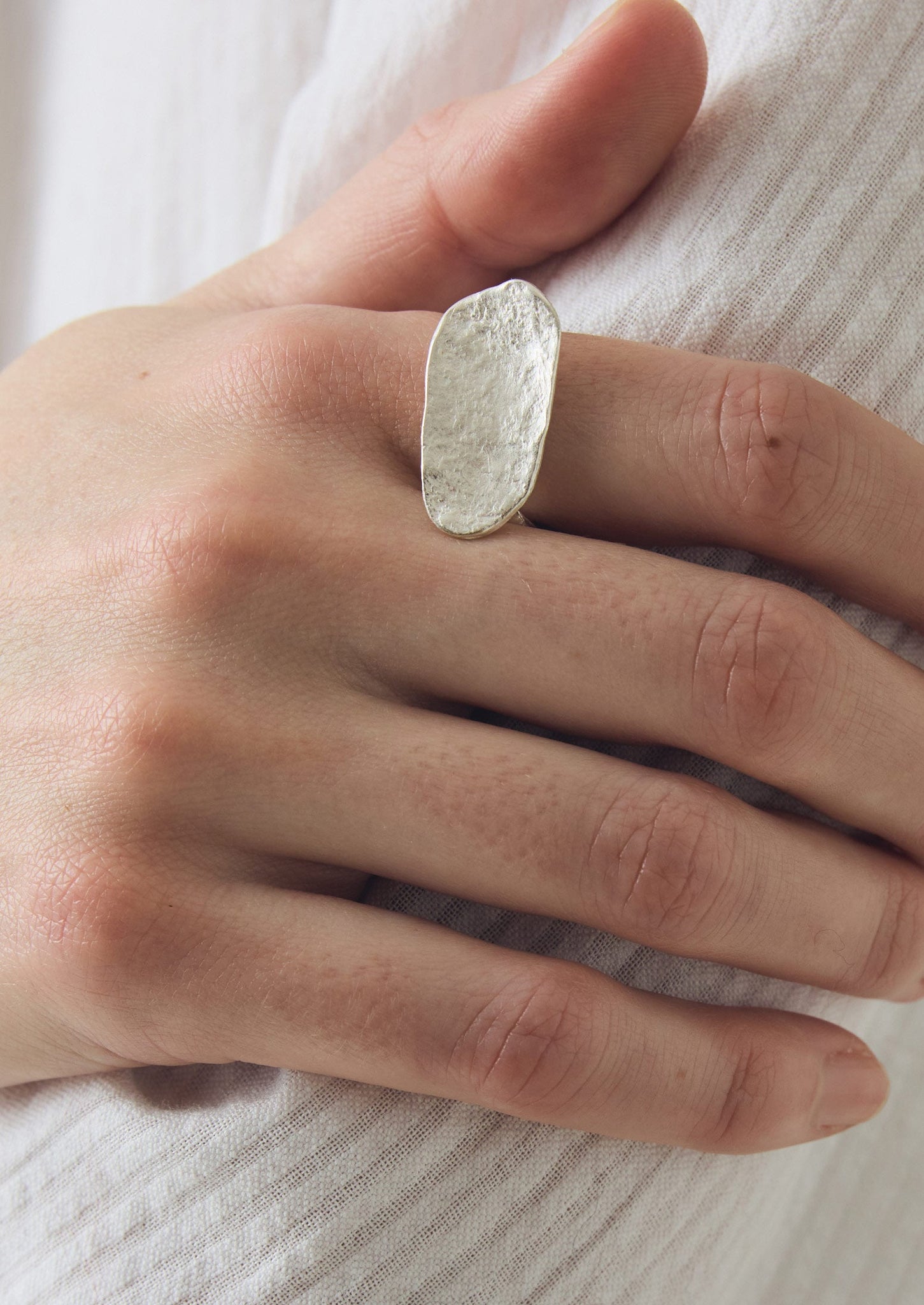 Emily Nixon Quoit Silver Ring | Silver