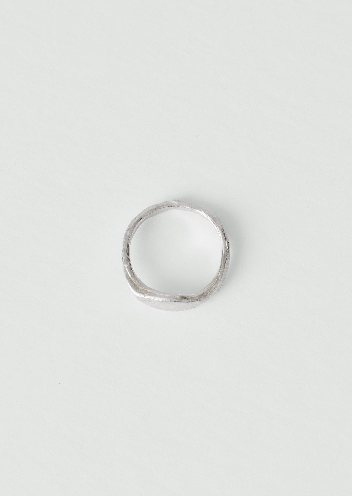 Emily Nixon Silver Stone Signet Ring | Silver