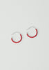 Helena Rohner Miyuki Glass Small Hoop Earrings | Tomato