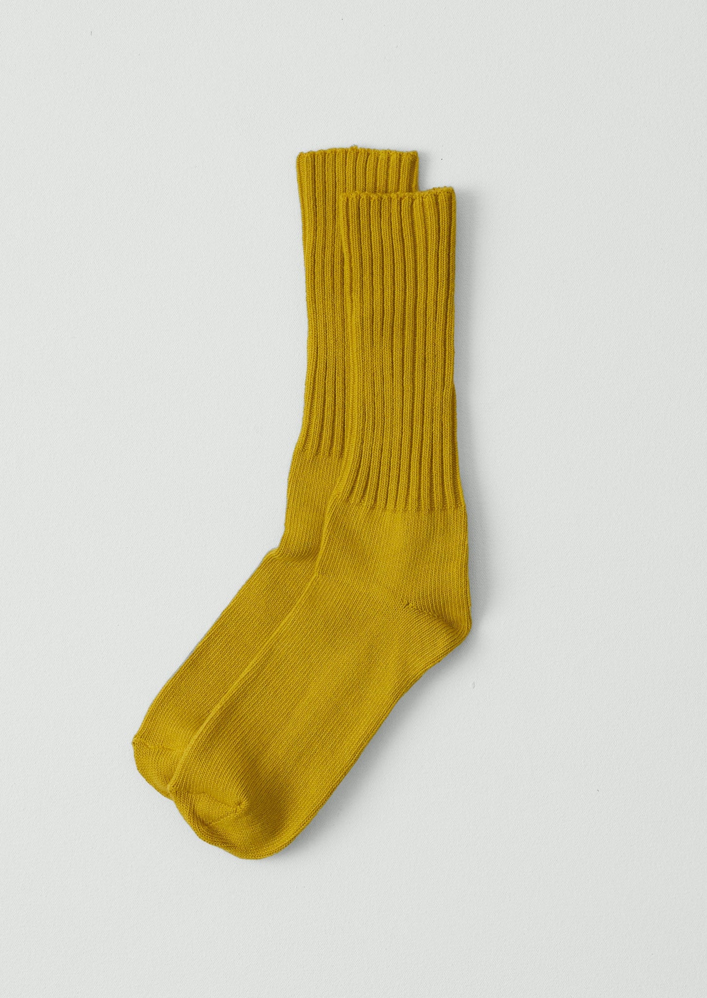Escuyer Ribbed Socks | Yellow