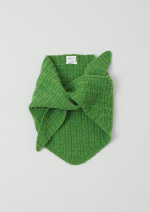 Knitted Wool Bandana | Garden Green