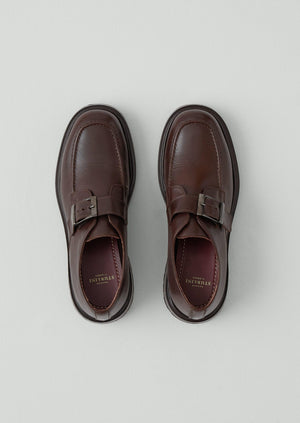Sturlini Monk Strap Shoes | Dark Brown