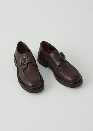 Sturlini Monk Strap Shoes | Dark Brown