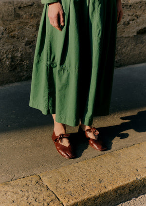 Hereu Llasada Leather Shoes | Chestnut