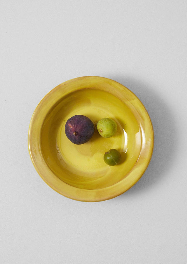 Poterie Barbotine Deep Bowl | Citrus/Terracotta