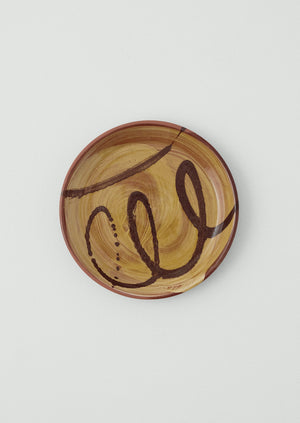 Ben Hall Slipware Plate | Honey/Terracotta