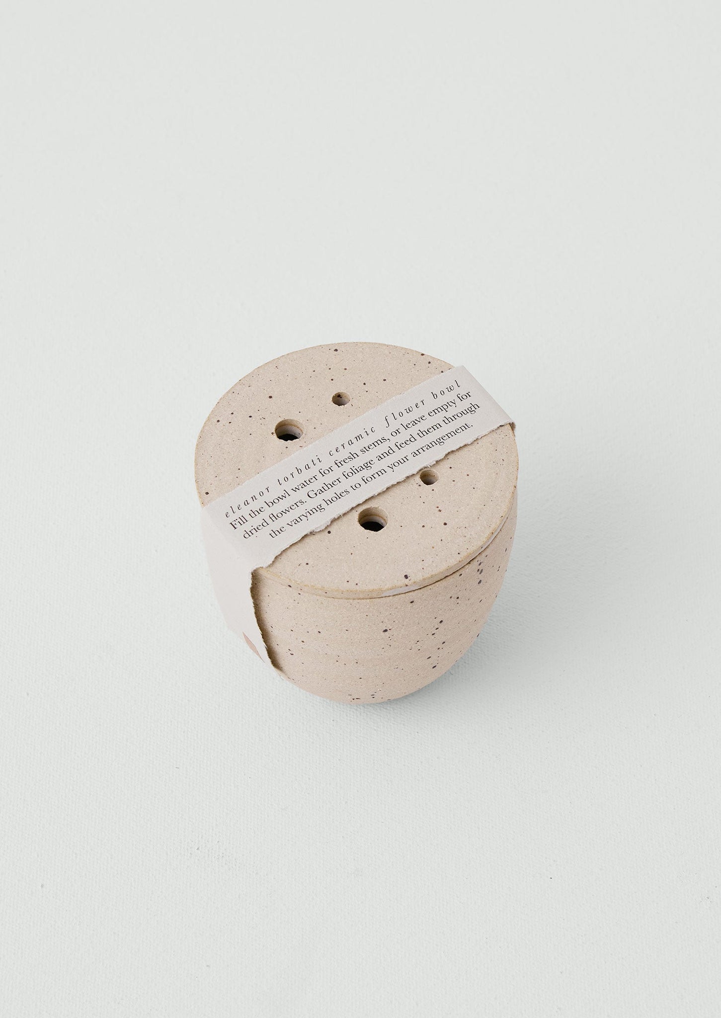 Eleanor Torbati Ceramic Flower Bowl | Cream