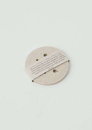 Eleanor Torbati Ceramic Flower Disc | Cream