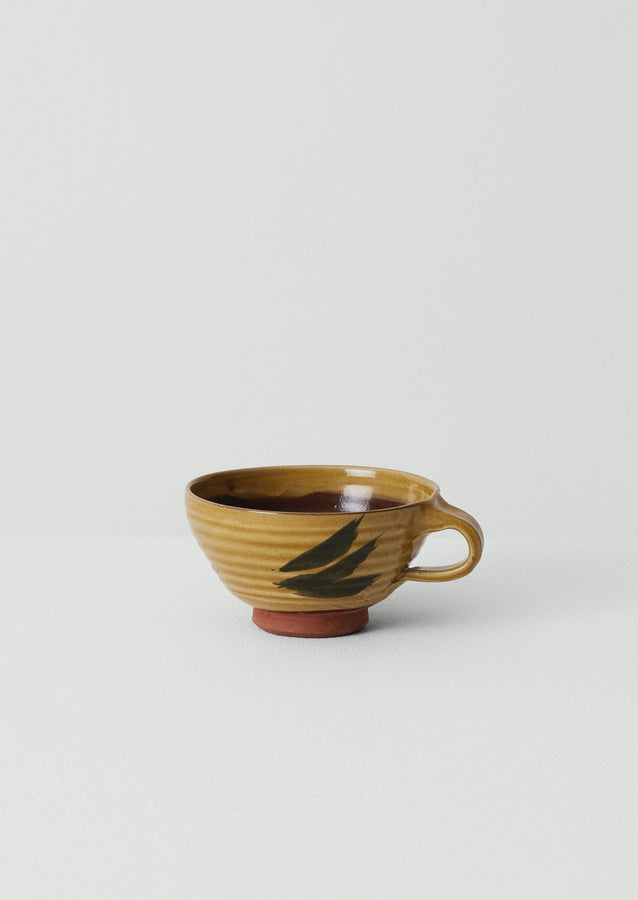 Ben Hall Slipware Tea Cup | Honey/Terracotta