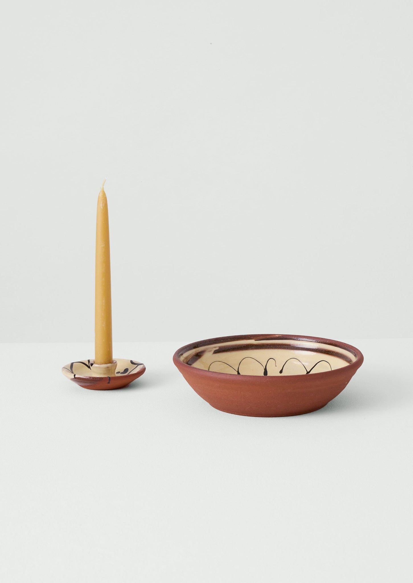 Frances Savage Serving Bowl | Terracotta/Cream