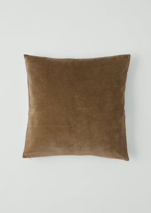 Square Velvet Cushion Cover | Nutmeg