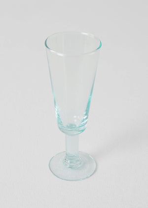 Recycled Bolivian Champagne Glasses Set | Clear