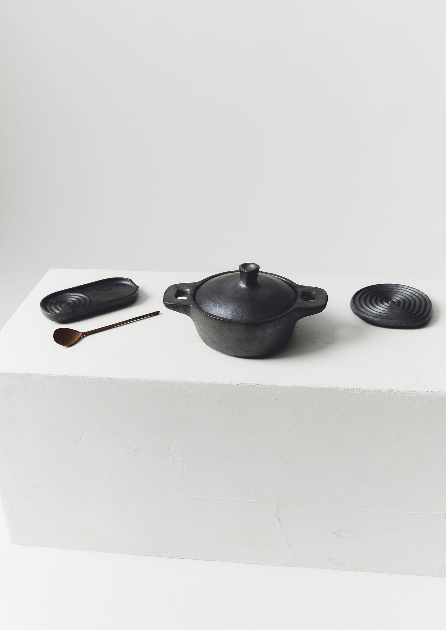 Longpi Spoon Rest | Black Clay