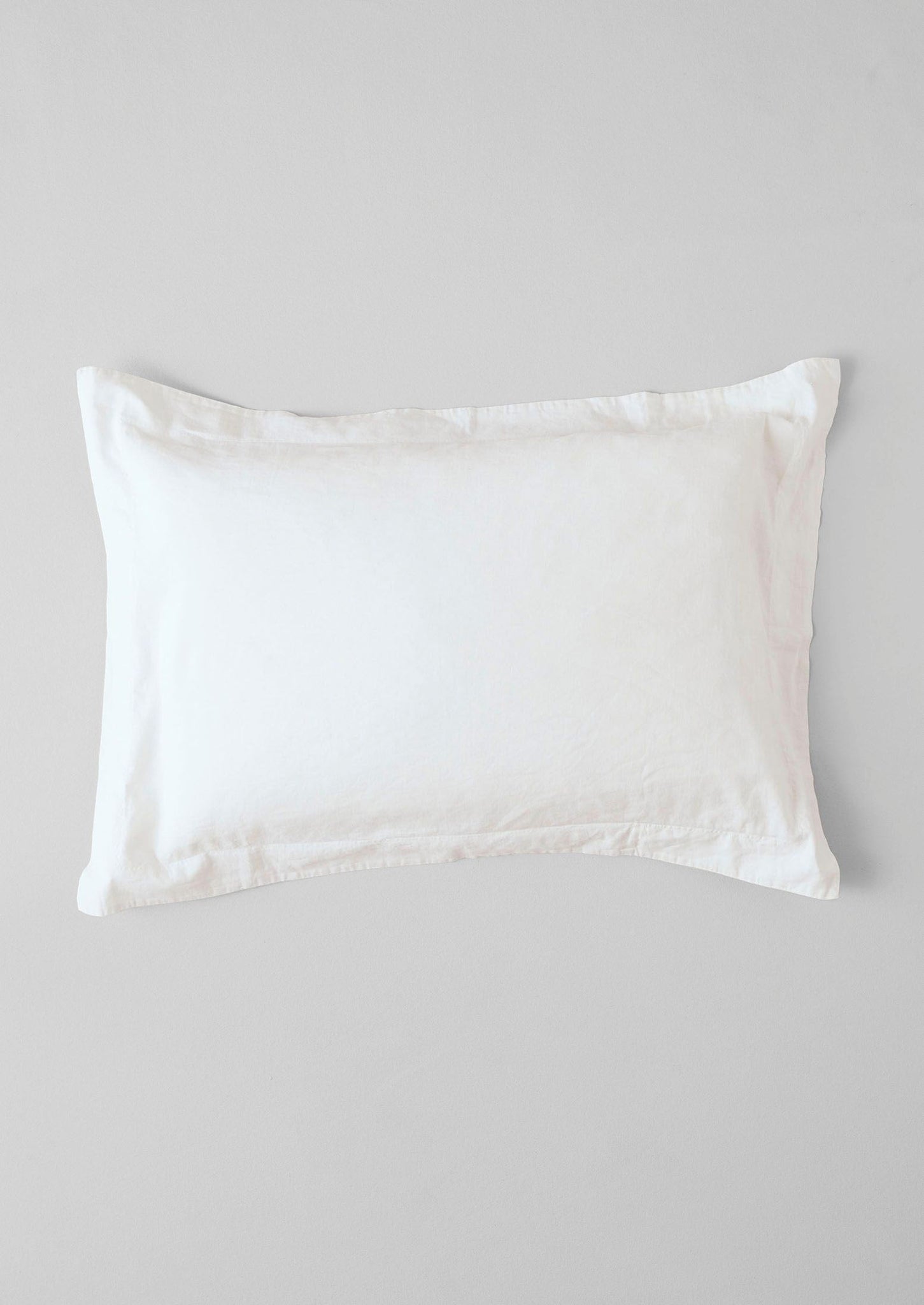 Washed Linen Cotton Oxford Pillowcase Set | Ecru