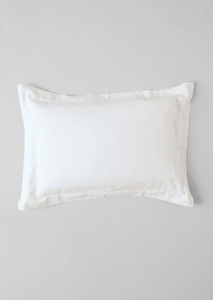 Washed Linen Cotton Oxford Pillowcase Set | Ecru