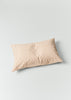 Soft Stripe Cotton Embroidered Pillowcase | Clay/Ecru