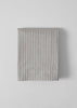 Organic Cotton Ticking Stripe Flat Sheet | Ecru/Graphite