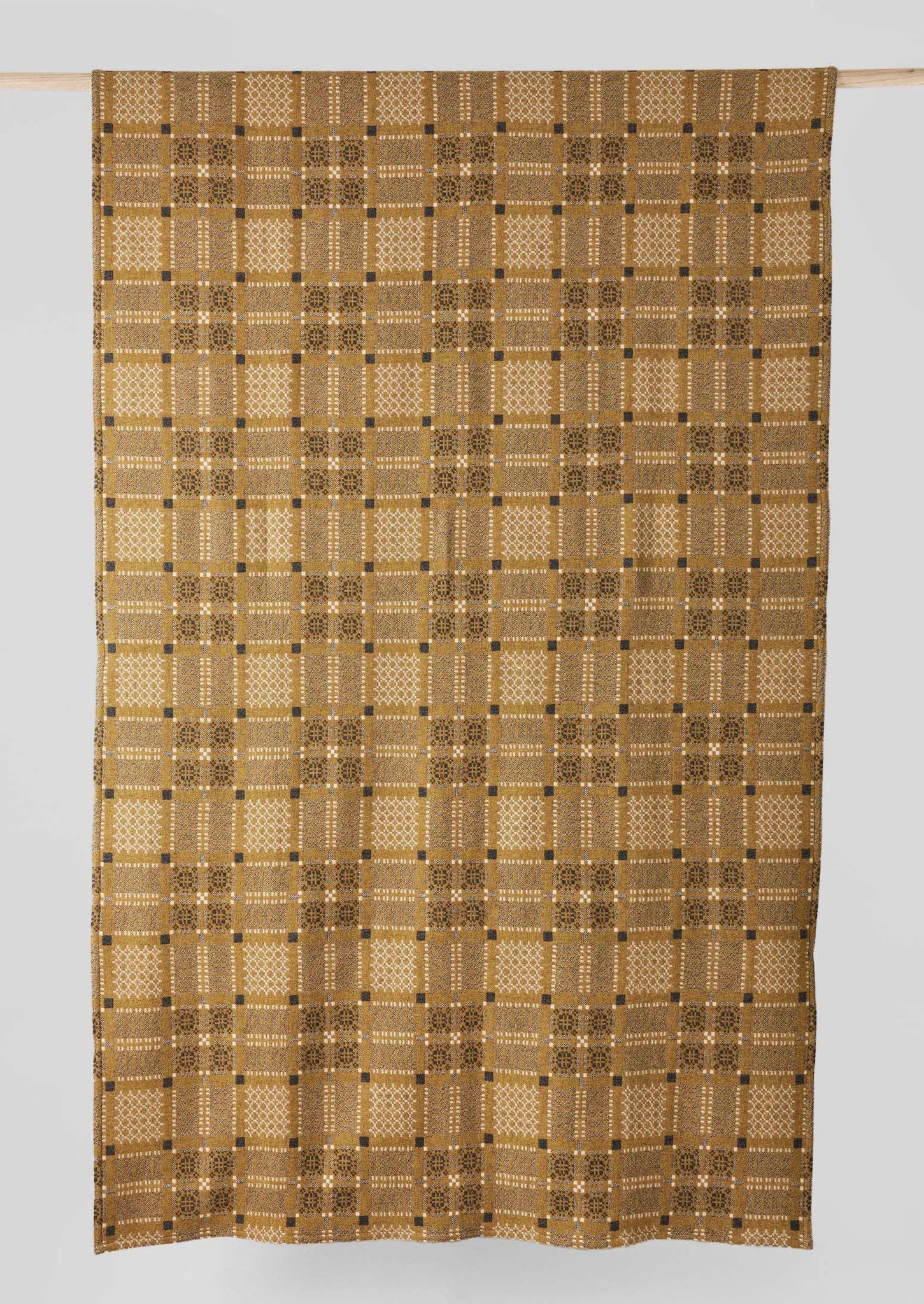 Melin Tregwynt Welsh Blanket | Mead/Ash