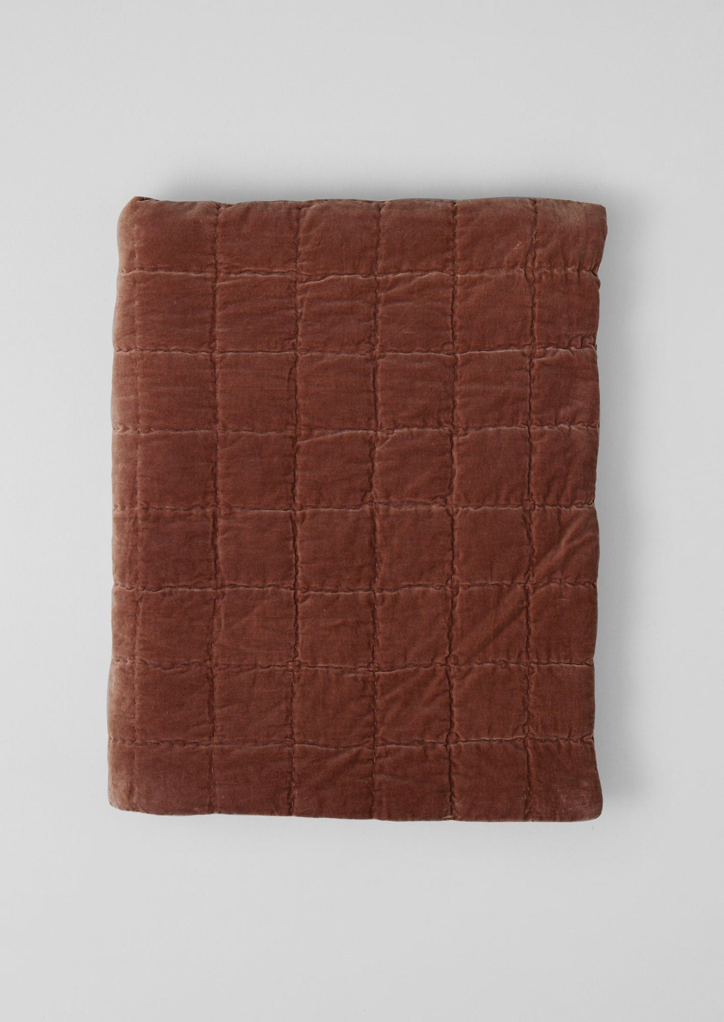 Hand Stitched Organic Velvet Quilt | Dulse
