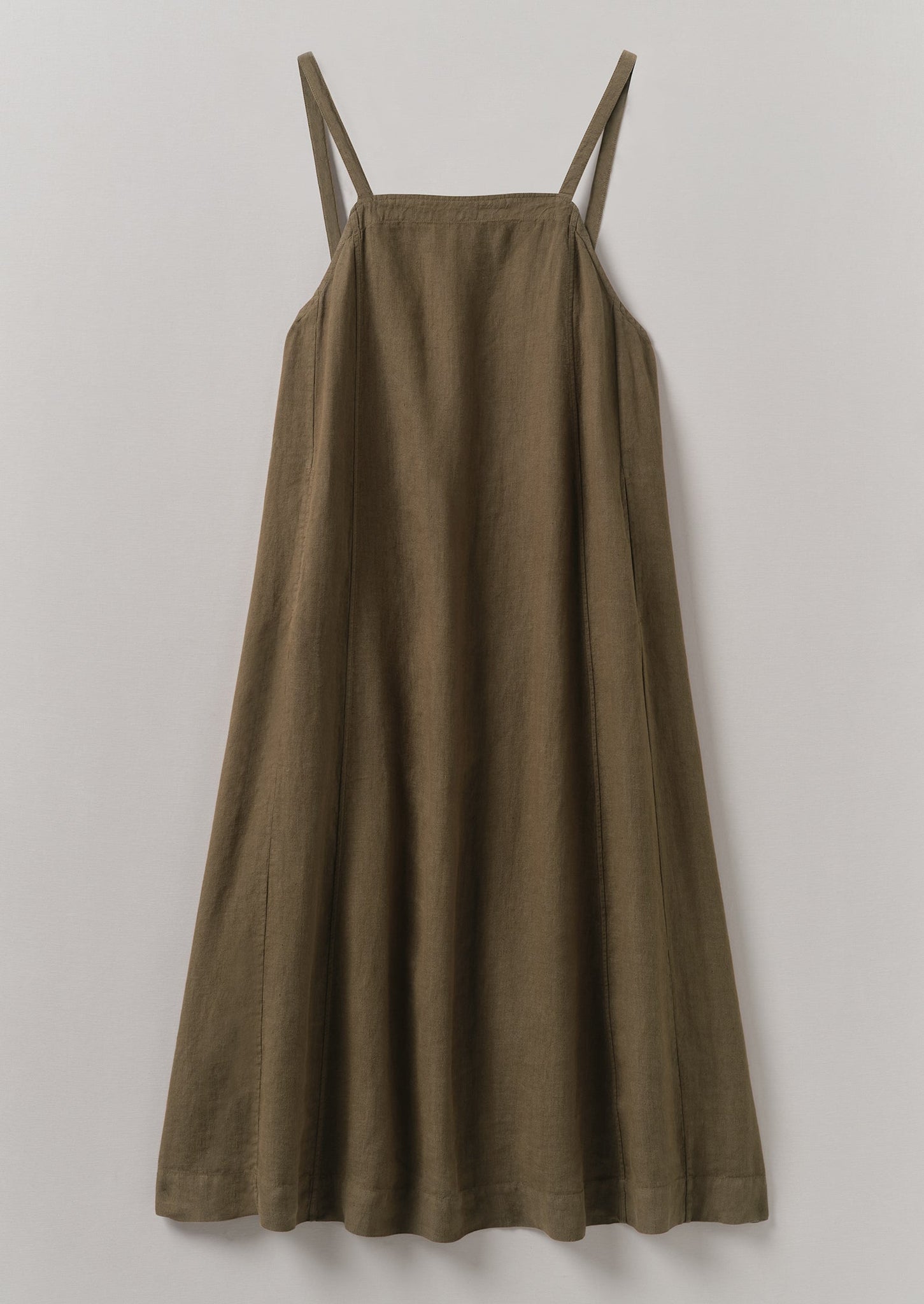 Garment Dyed Linen Apron Dress | Pear
