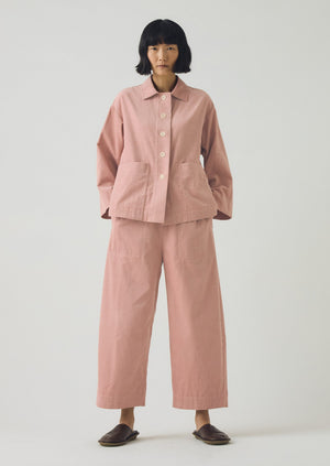Organic Cord Shirt | Pink Clay