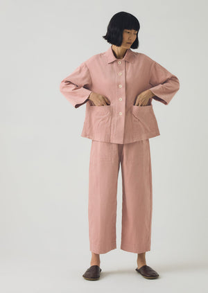 Organic Cord Shirt | Pink Clay