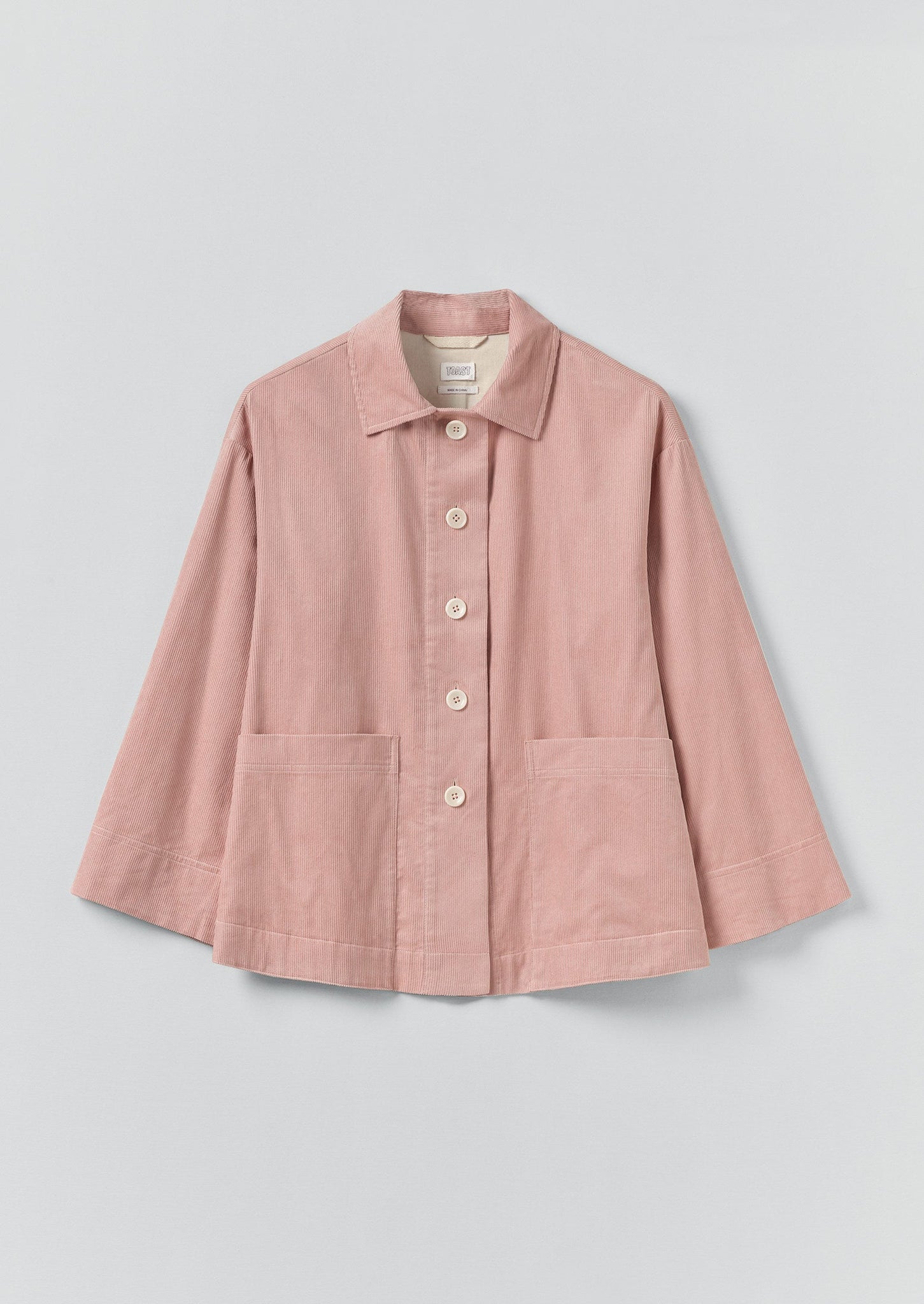 Organic Cord Shirt | Pink Clay