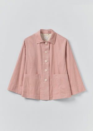 Organic Cord Shirt | Pink Clay