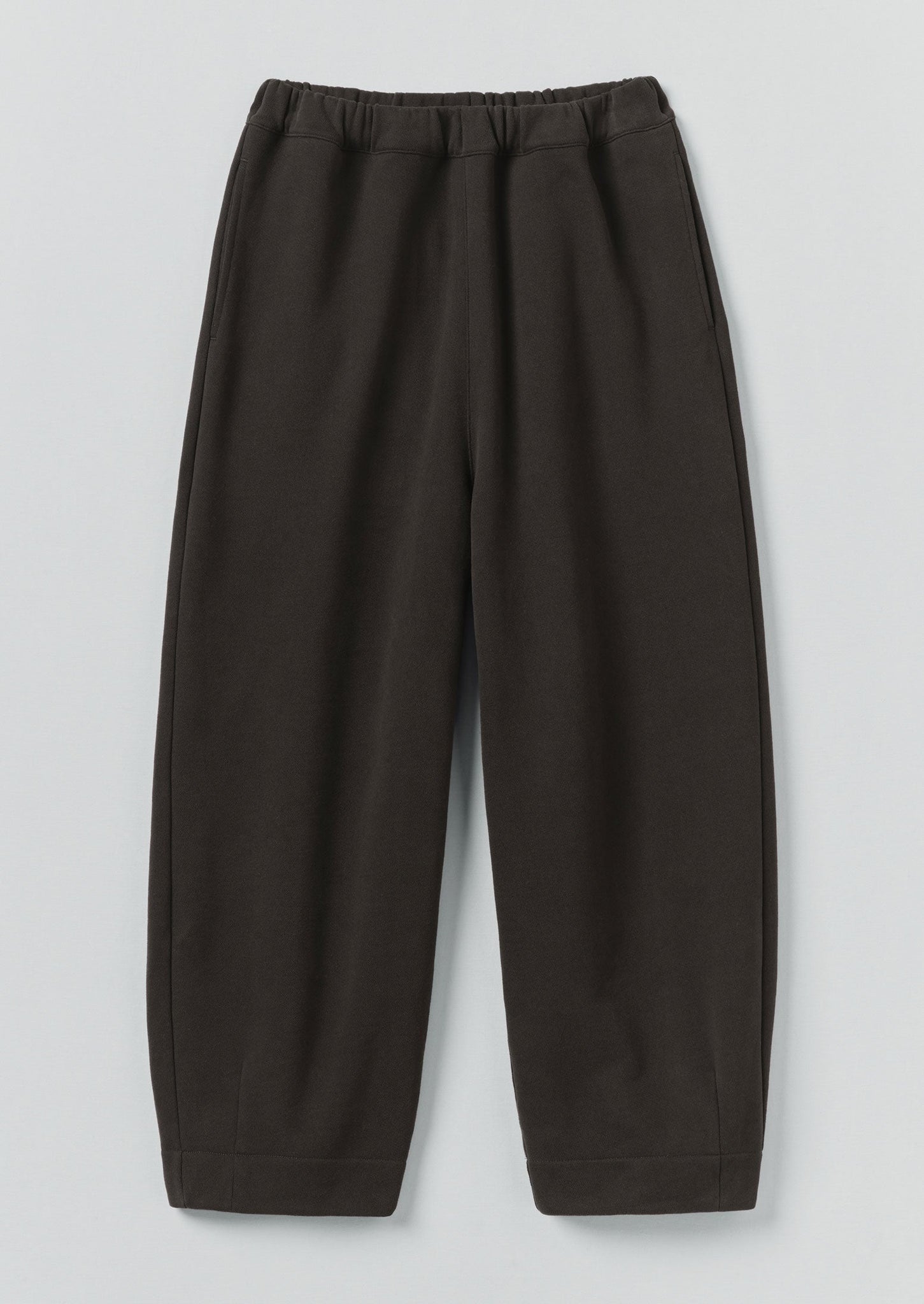 Jersey Barrel Leg Trousers | Black Pepper