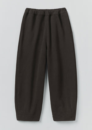 Jersey Barrel Leg Trousers | Black Pepper