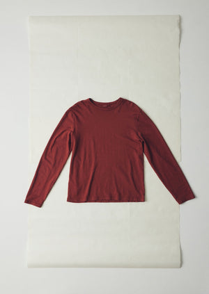 Frank Cotton Long Sleeve Tee | Braeburn Red