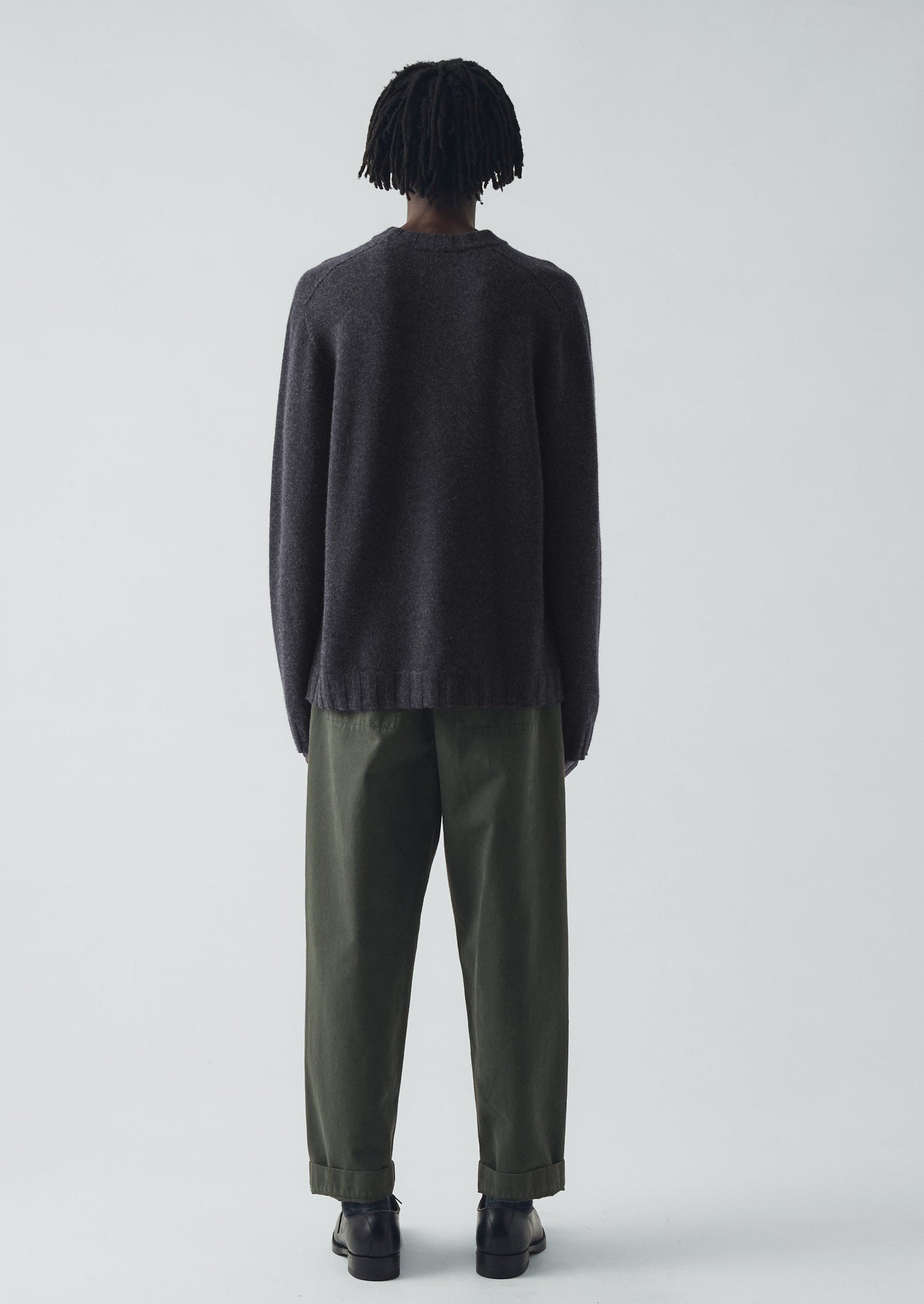 Wool Cashmere Sweater | Charcoal