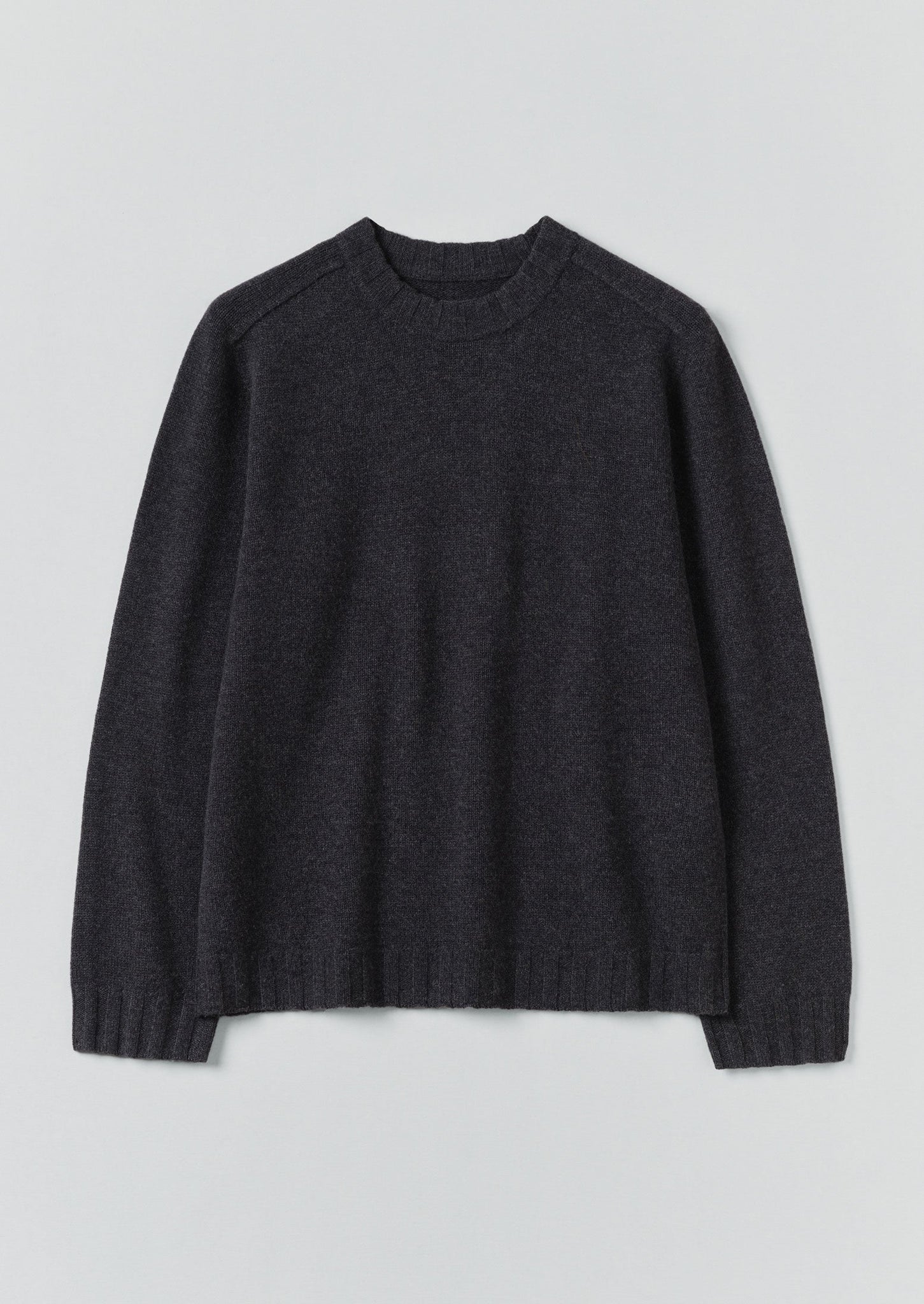 Wool Cashmere Sweater | Charcoal