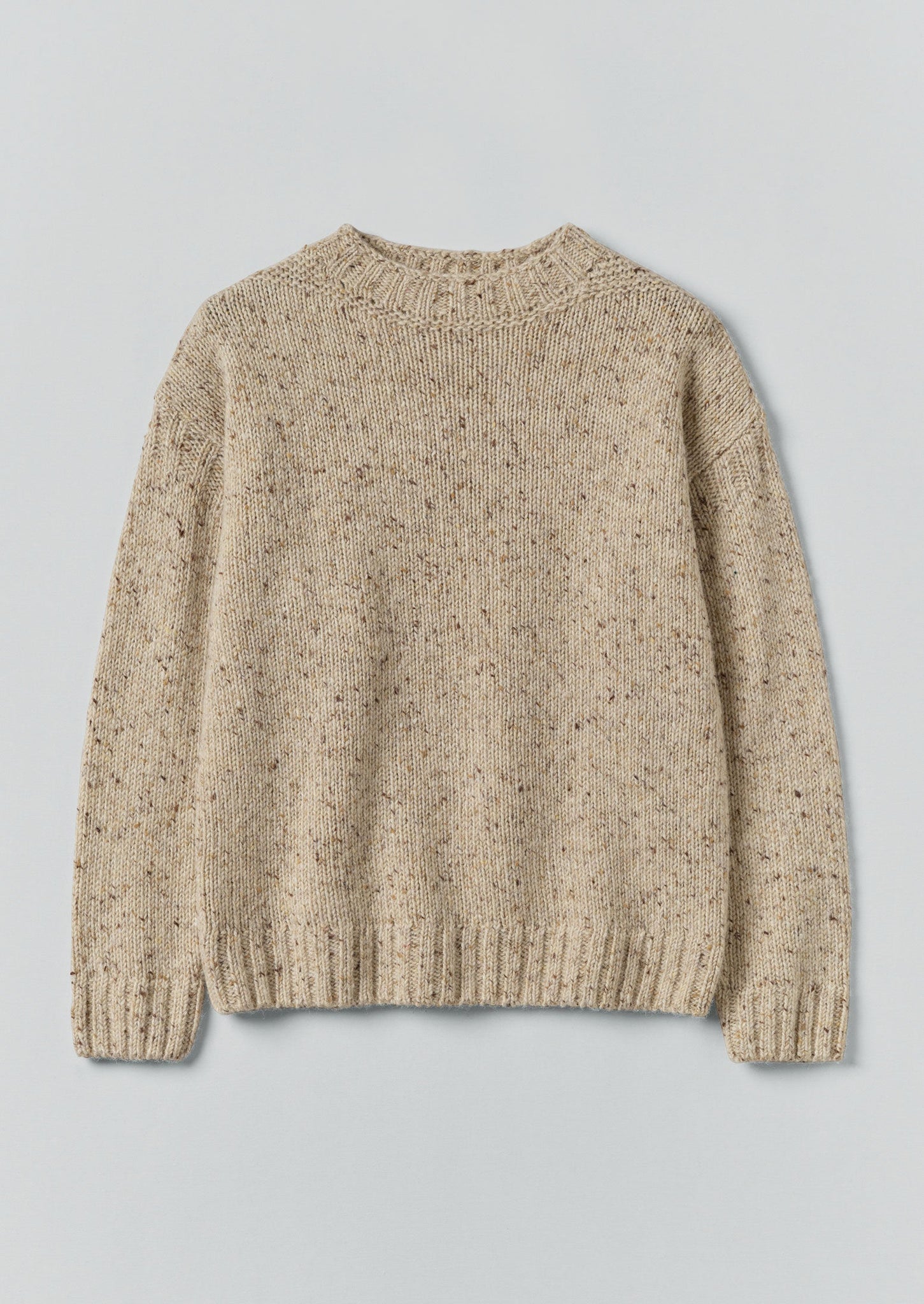 Finn Donegal Wool Sweater | Oatmeal