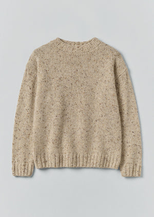 Finn Donegal Wool Sweater | Oatmeal