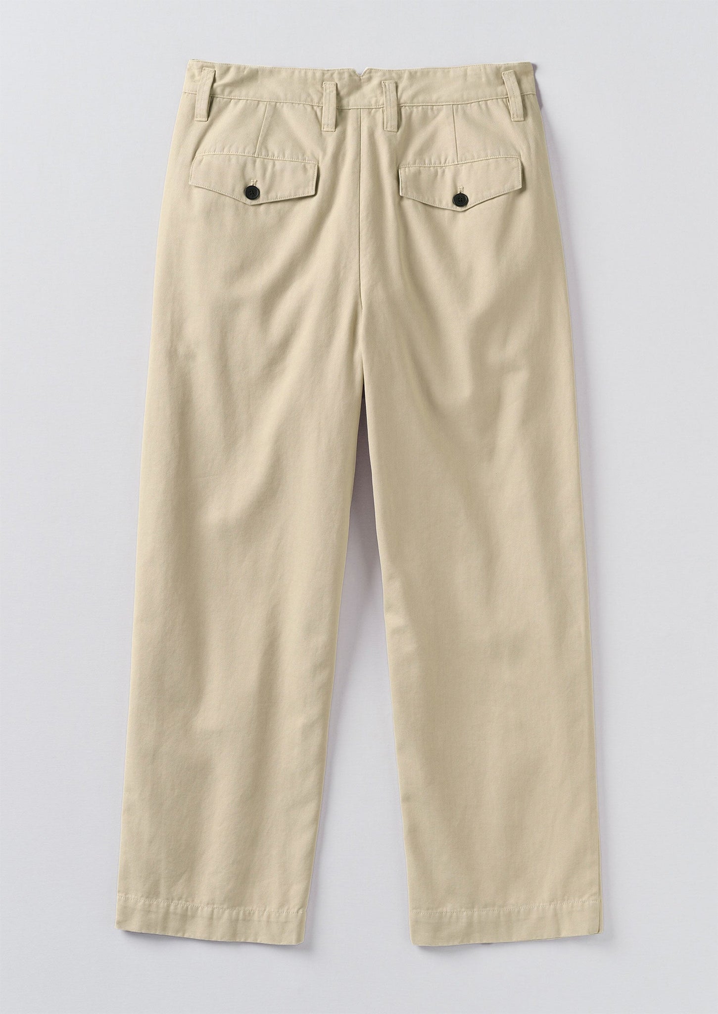 Bill Cotton Canvas Wide Leg Trousers | Stone