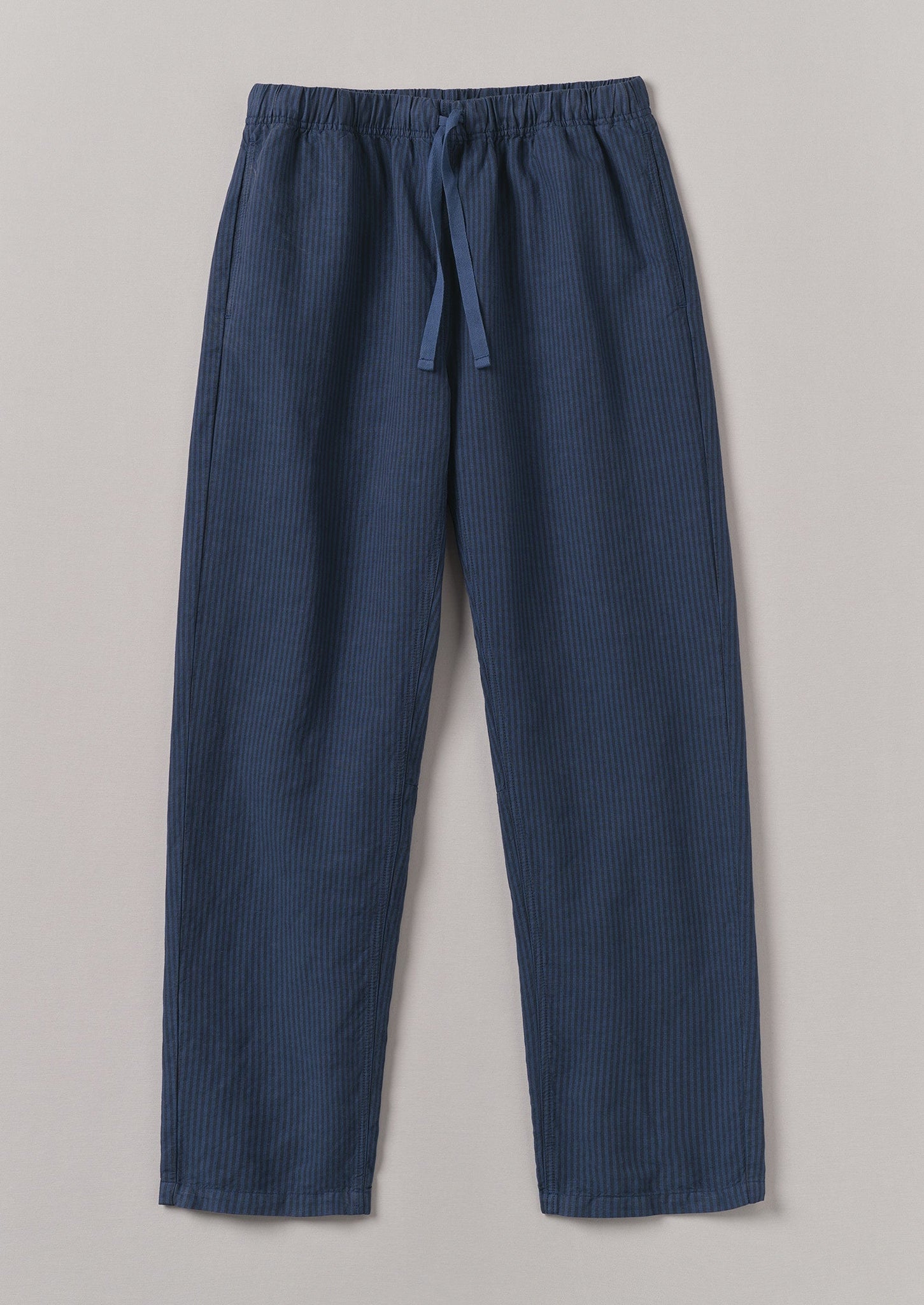 Alfie Overdyed Stripe Trousers | Engineer Blue