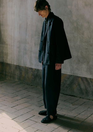 Rory Cotton Canvas Trousers | Slate